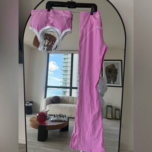 Women's Pink Leggings Set